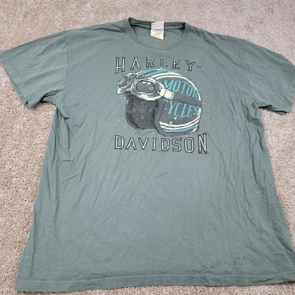 Harley-Davidson Motorcycle Helmet Graphic Tee Fort Lauderdale XL